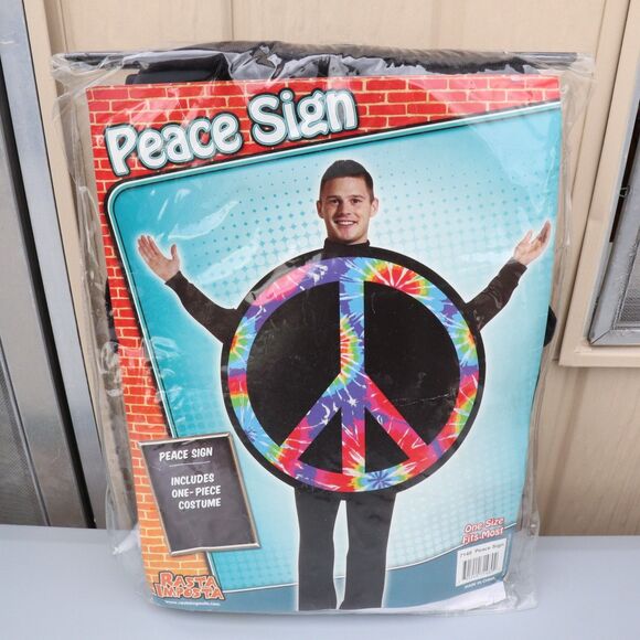 Peace Sign Costume Adult One Size Standard - Picture 1 of 5